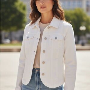 Ami White Jean Jacket